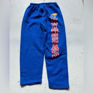 Men's Russell Athletic Joggers Blue Kansas University S Sweats NCAA Active KU